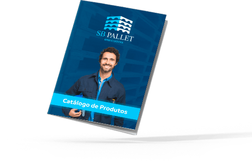 Representação tridimensional do catálogo de produtos SB Pallet