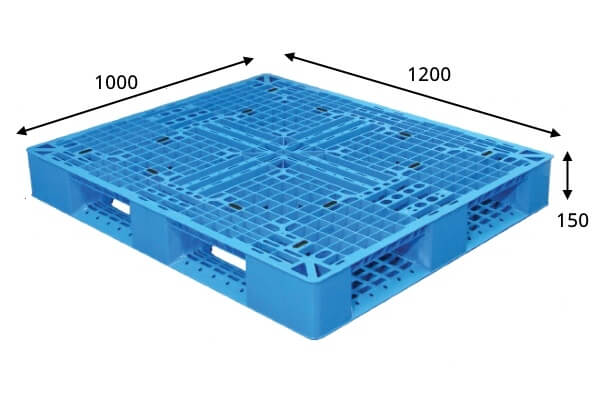 Pallet de Plástico SB 22 Azul Medidas