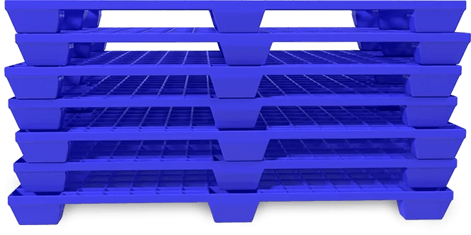 O que são pallets de plástico reciclado