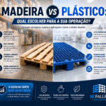 Pallets de Madeira ou Pallets de Plástico: Qual Escolher para Sua Operação?